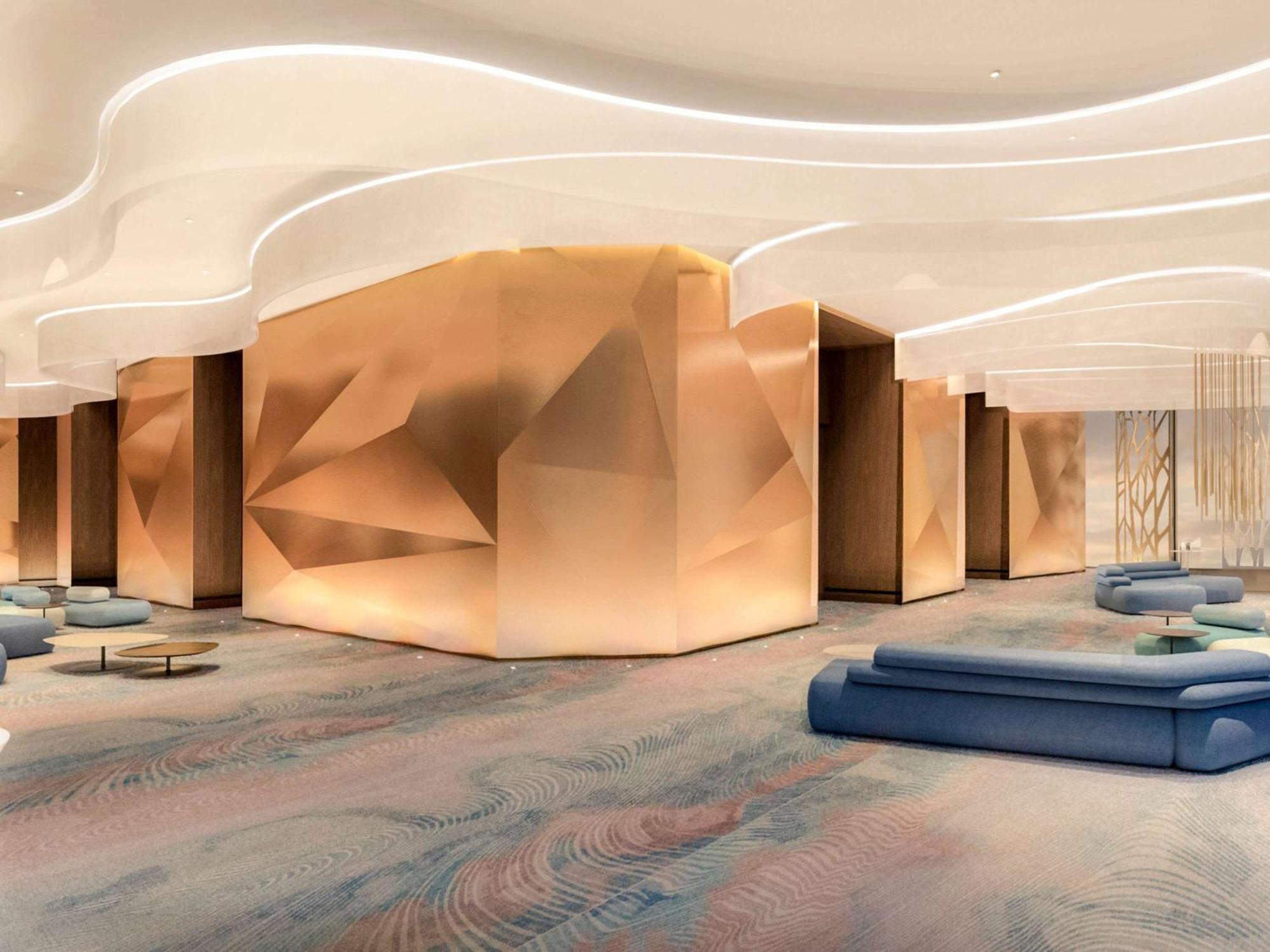 Moevenpick Hotel & Apartments Ghala Maskat Exteriér fotografie The lobby of the hotel