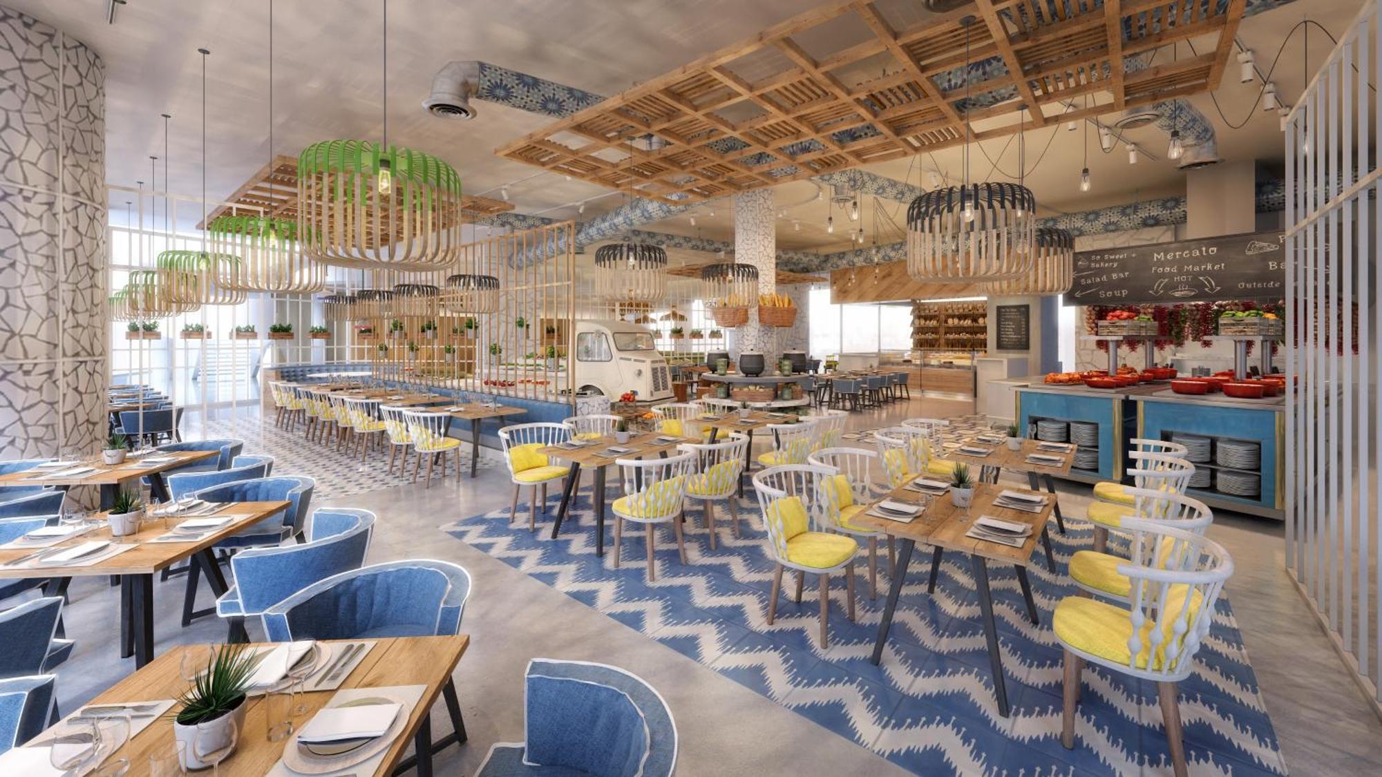 Moevenpick Hotel & Apartments Ghala Maskat Exteriér fotografie The interior of the restaurant